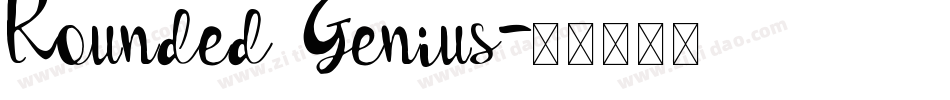 Rounded Genius字体转换